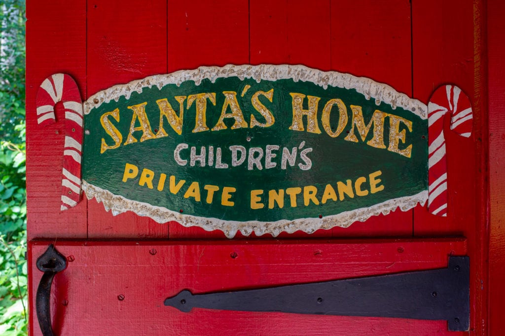 santa's home sign